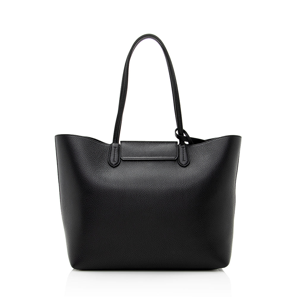 Salvatore Ferragamo Calfskin Gancini Tote (SHF-21196)