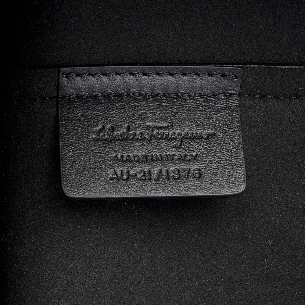 Salvatore Ferragamo Calfskin Gancini Tote (SHF-21196)