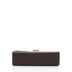 Salvatore Ferragamo Calfskin Gancini Wallet on Chain (SHF-lKM4sE)