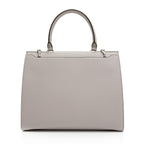 Salvatore Ferragamo Calfskin Gancio Trifolio Medium Top Handle Satchel (SHF-qfzwLk)