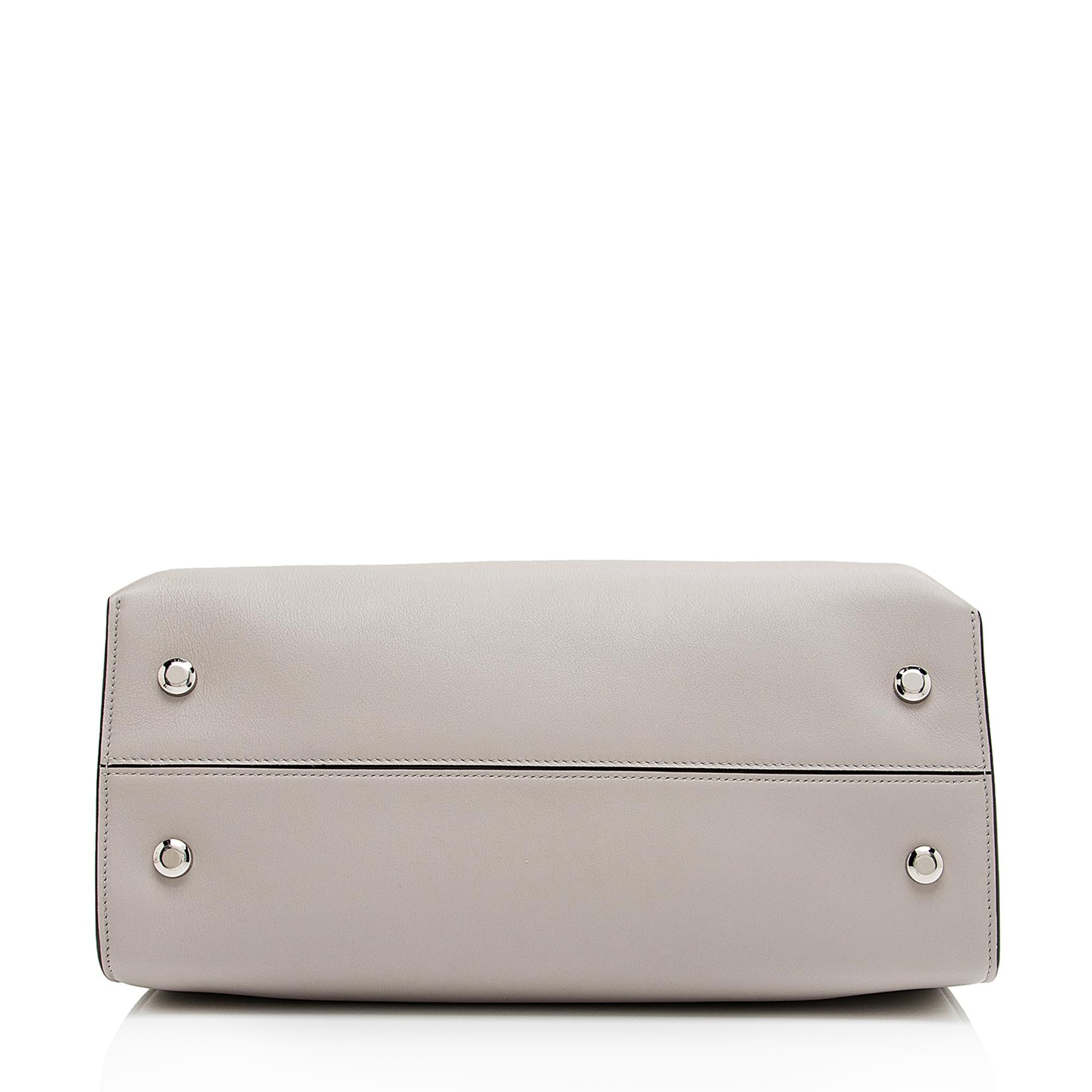 Salvatore Ferragamo Calfskin Gancio Trifolio Medium Top Handle Satchel (SHF-qfzwLk)