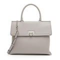 Salvatore Ferragamo Calfskin Gancio Trifolio Medium Top Handle Satchel (SHF-qfzwLk)