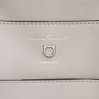 Salvatore Ferragamo Calfskin Gancio Trifolio Medium Top Handle Satchel (SHF-qfzwLk)