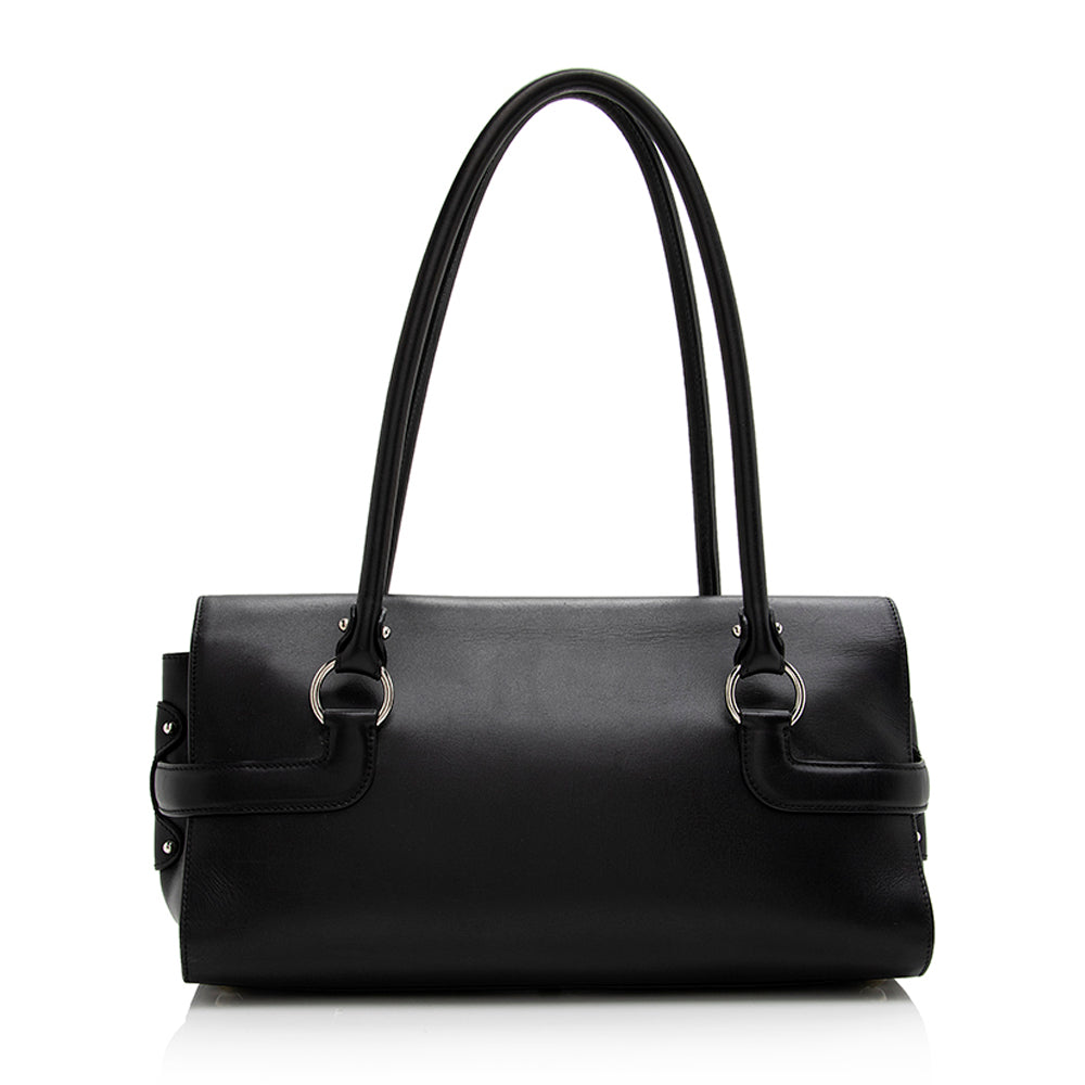Salvatore Ferragamo Calfskin Gina Shoulder Bag (SHF-21616)