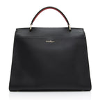 Salvatore Ferragamo Calfskin Jet Set Top Handle Large Satchel (SHF-JMhPjy)