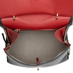 Salvatore Ferragamo Calfskin Jet Set Top Handle Large Satchel (SHF-JMhPjy)