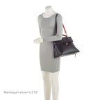 Salvatore Ferragamo Calfskin Jet Set Top Handle Large Satchel (SHF-JMhPjy)