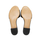 Salvatore Ferragamo Calfskin Laser Cut Gil Wide Slide Sandals - Size 7.5 D / 37.5 D (SHF-df0Aqn)