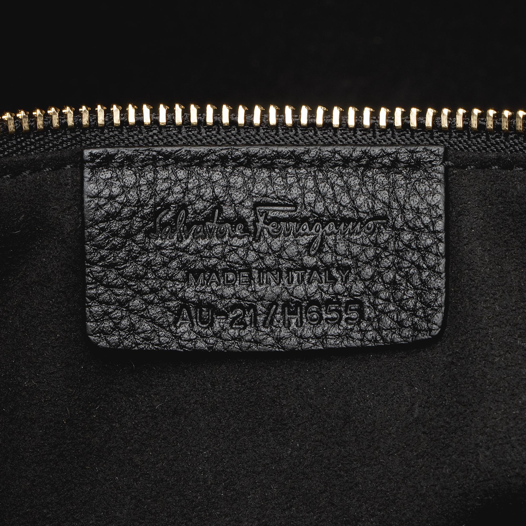 Salvatore Ferragamo Calfskin Medium Studio Tote