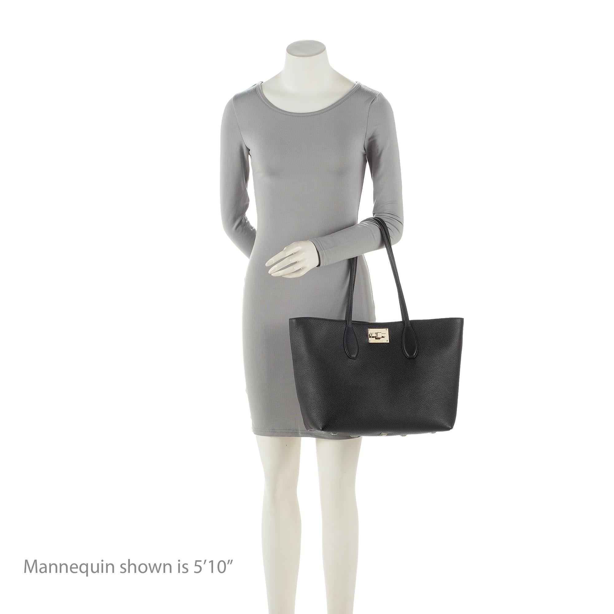 Salvatore Ferragamo Calfskin Medium Studio Tote