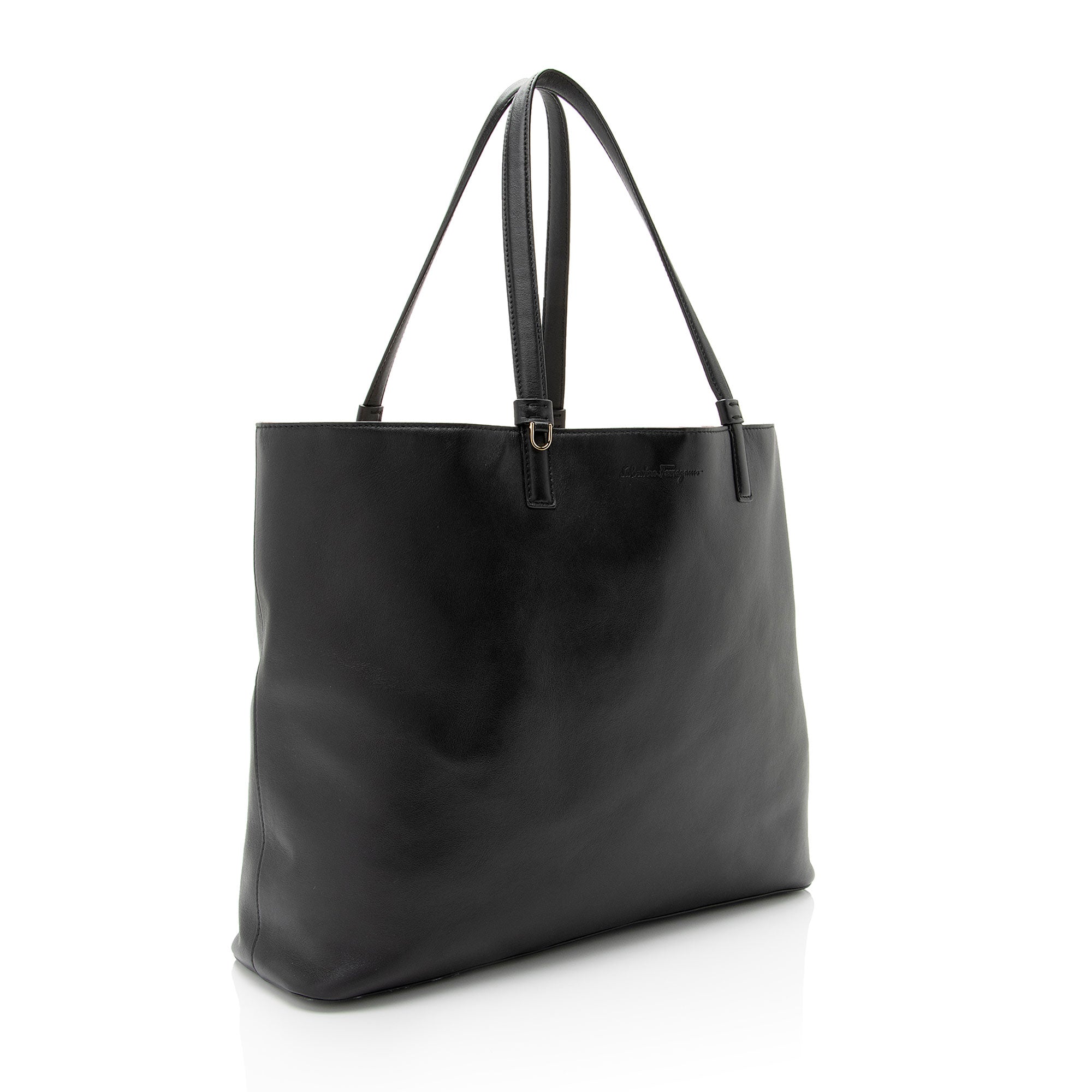 Salvatore Ferragamo Calfskin Scarlet Tote (SHF-qRHgMd)