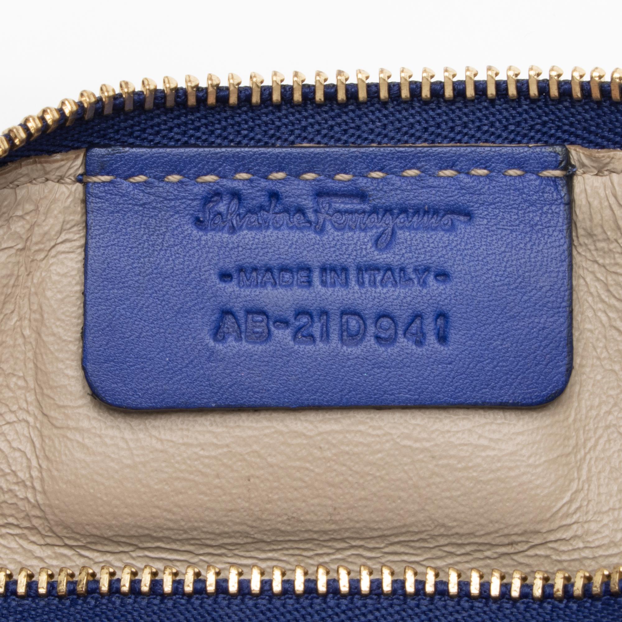 Salvatore Ferragamo Calfskin Sookie Gancini Satchel (SHF-23784)
