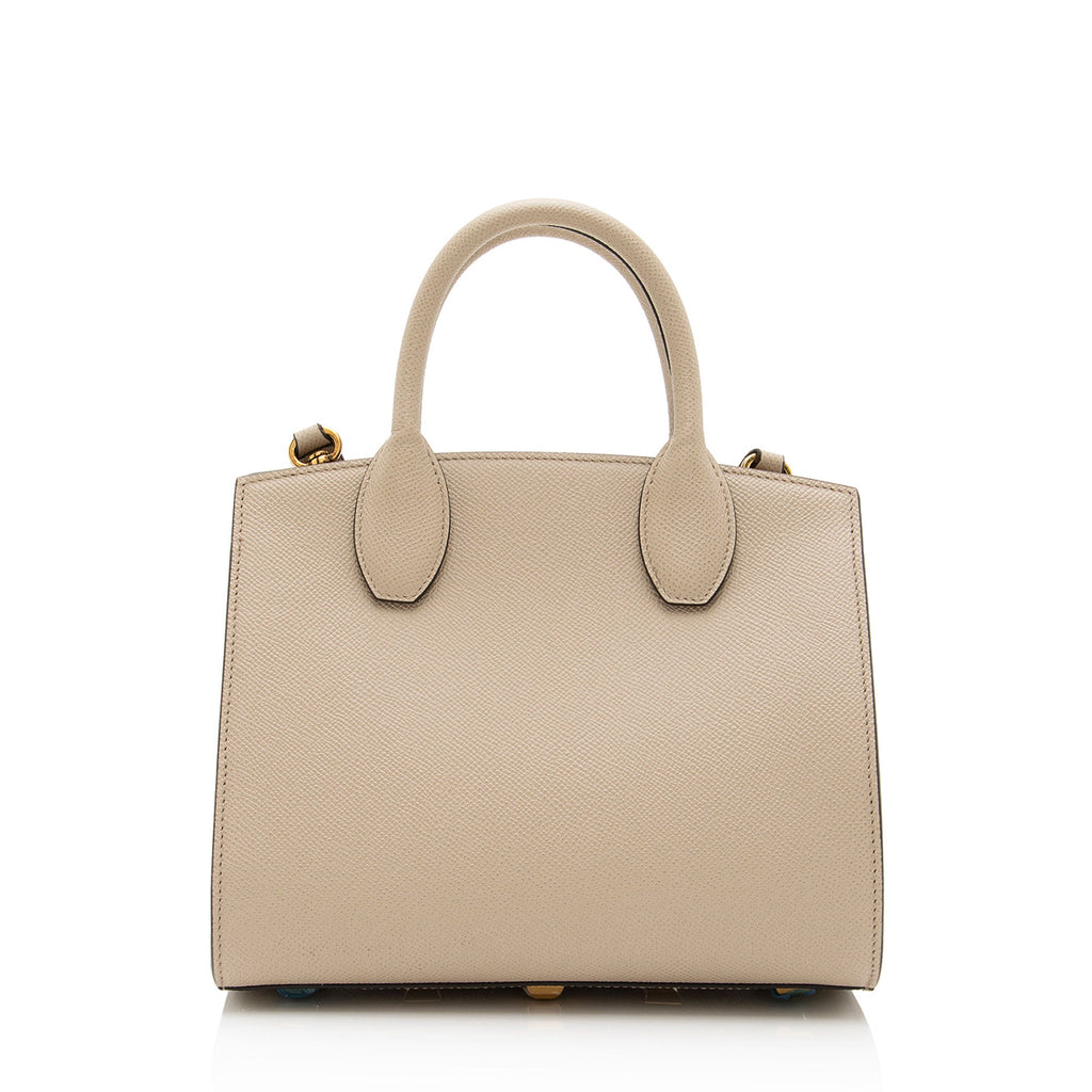 Salvatore Ferragamo Calfskin Studio Small Tote (SHF-tSZq4B)