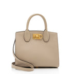 Salvatore Ferragamo Calfskin Studio Small Tote (SHF-tSZq4B)