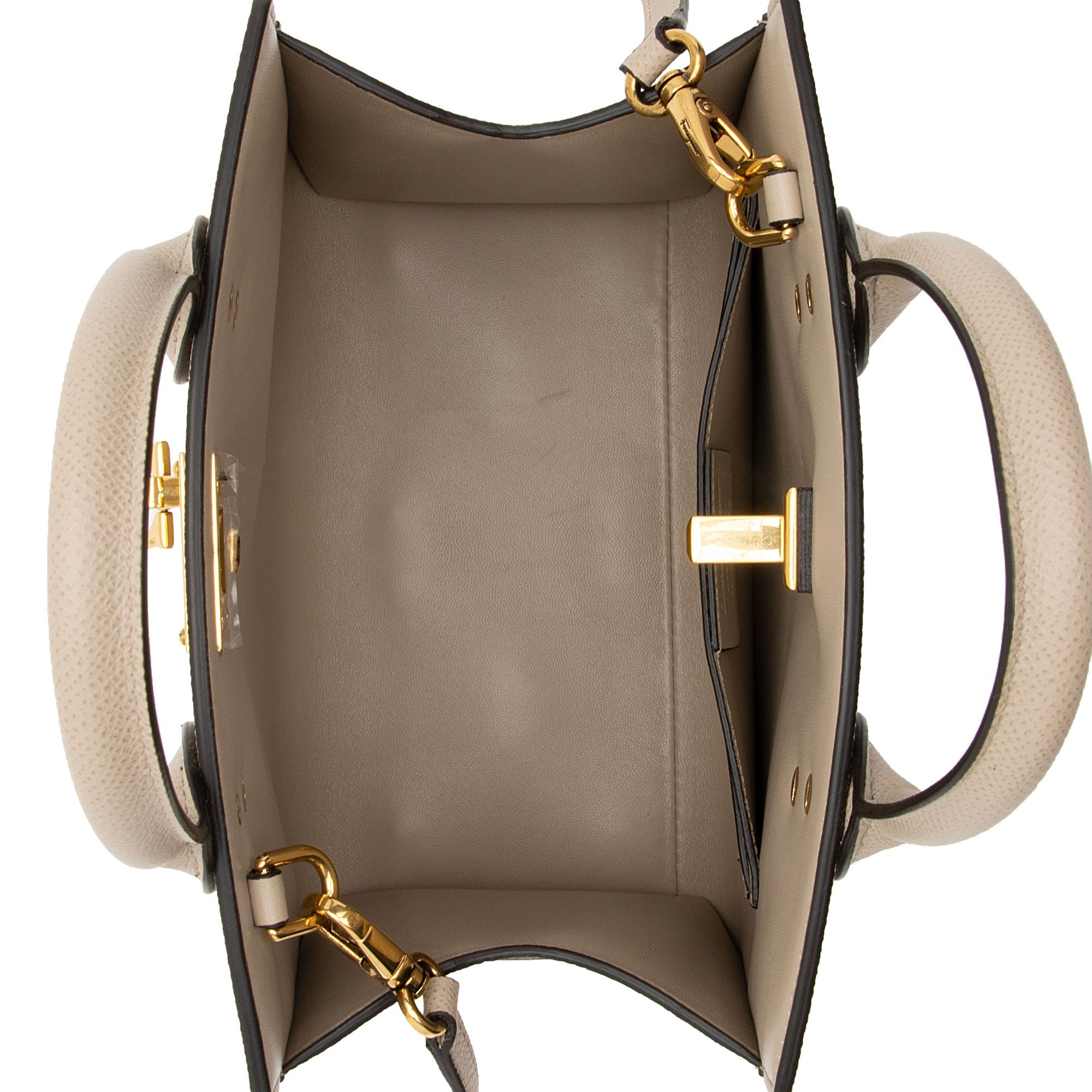 Salvatore Ferragamo Calfskin Studio Small Tote (SHF-tSZq4B)