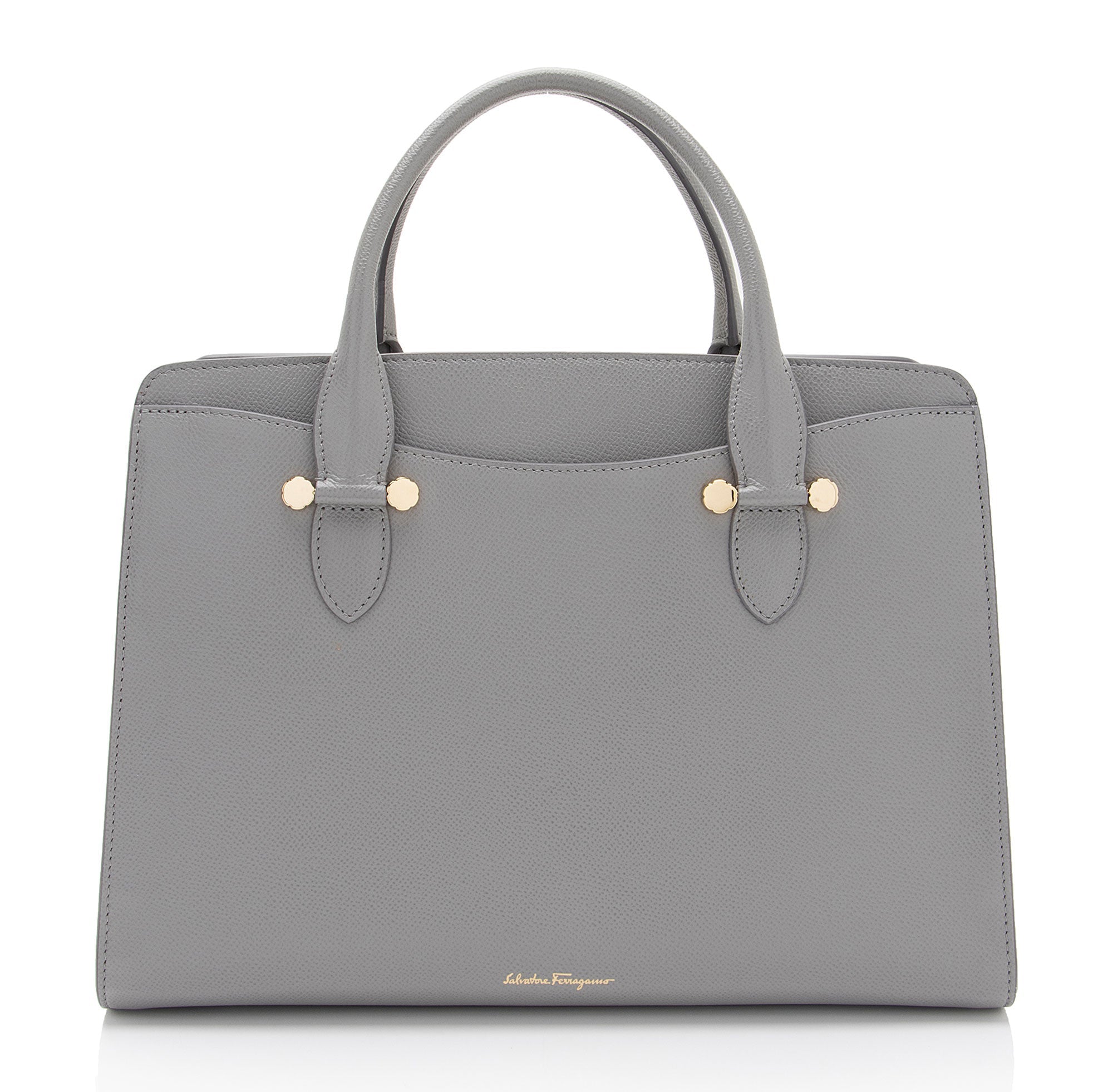 Salvatore Ferragamo Calfskin Today Medium Tote (SHF-9Eklg7)