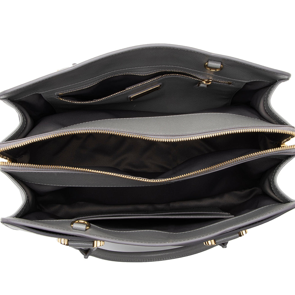 Salvatore Ferragamo Calfskin Today Medium Tote (SHF-9Eklg7)