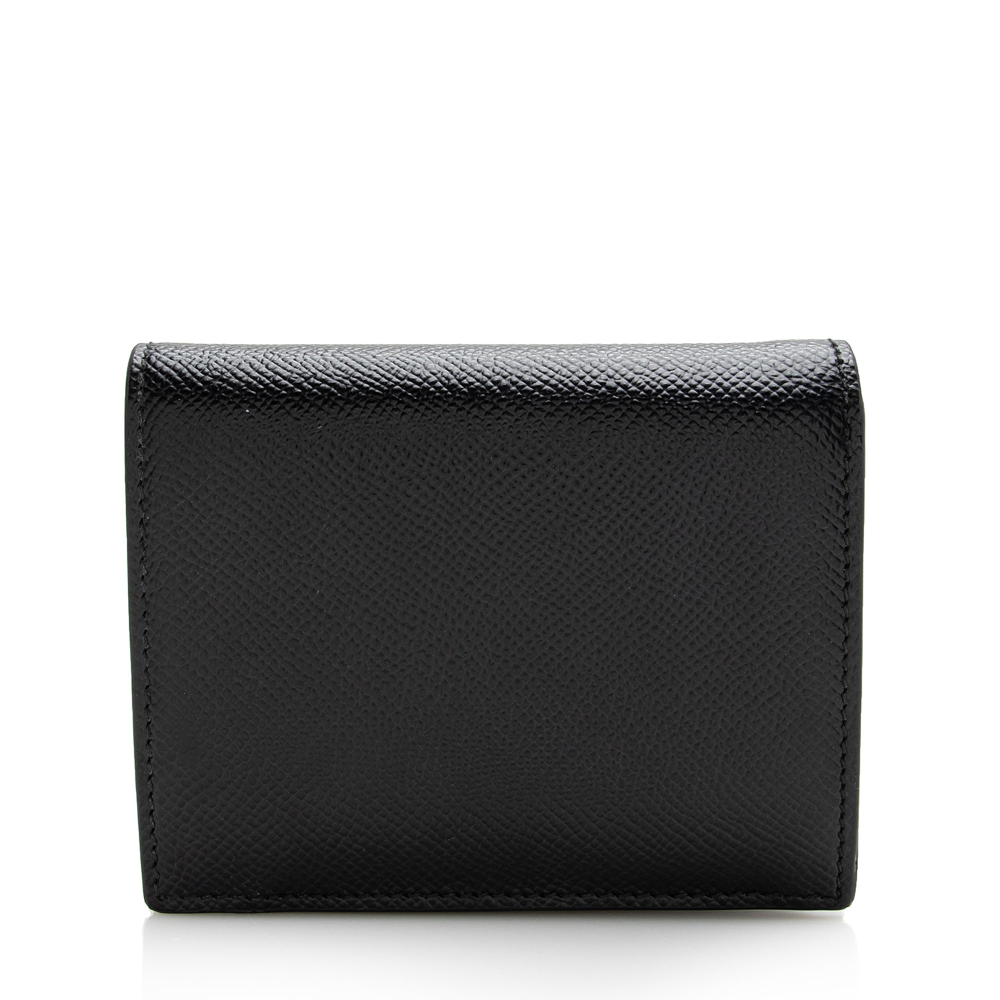 Salvatore Ferragamo Grained Calfskin Gancini French Wallet (SHF-22693)