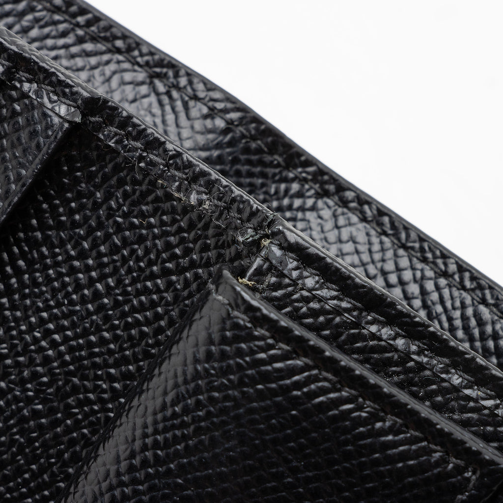 Salvatore Ferragamo Grained Calfskin Gancini French Wallet (SHF-22693)