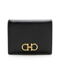Salvatore Ferragamo Grained Calfskin Gancini French Wallet (SHF-22693)