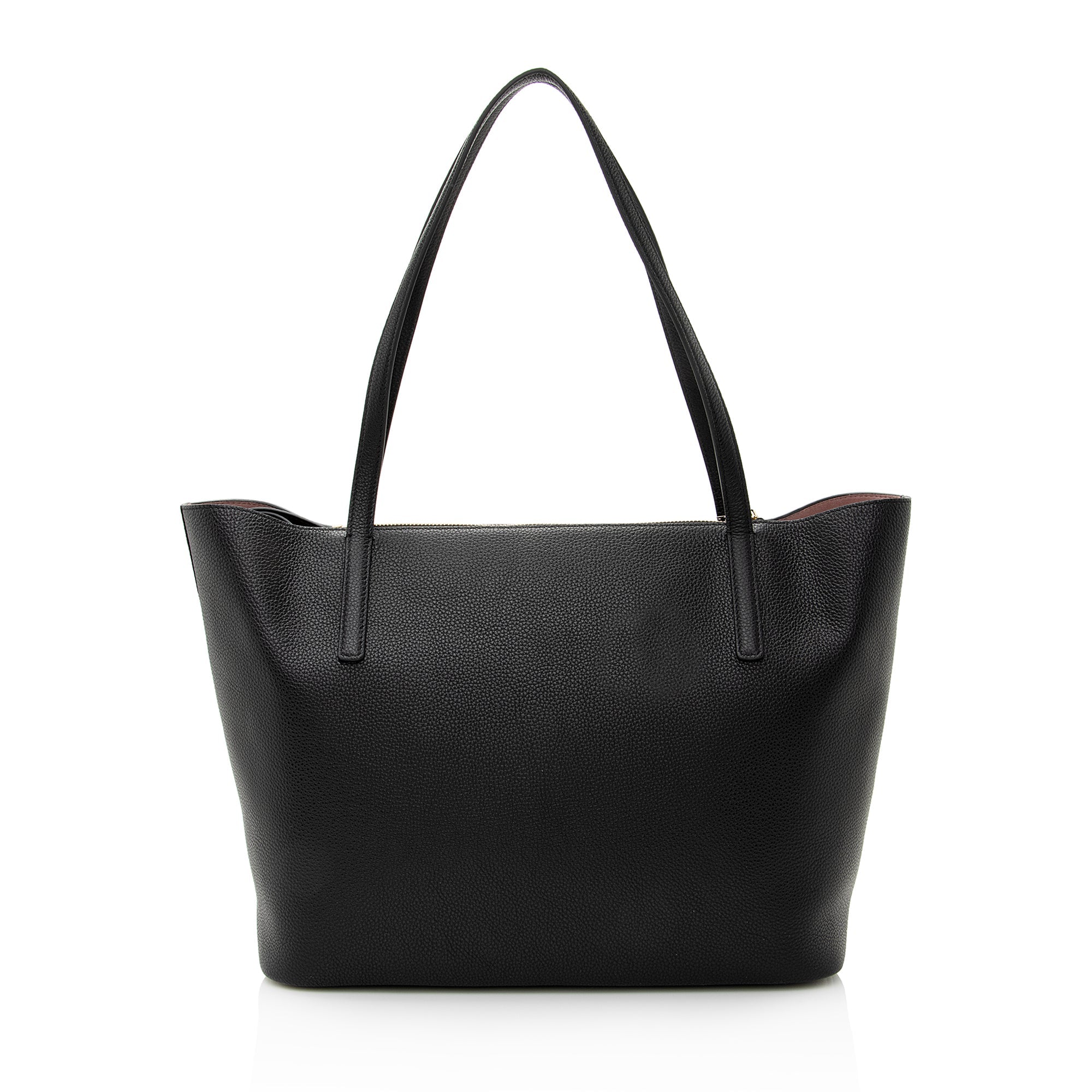 Salvatore Ferragamo Grained Calfskin Gancini Medium Tote (SHF-22745)