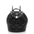 Salvatore Ferragamo Quilted Calfskin Giuliette Backpack (SHF-wZ9niM)