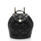 Salvatore Ferragamo Quilted Calfskin Giuliette Backpack (SHF-wZ9niM)