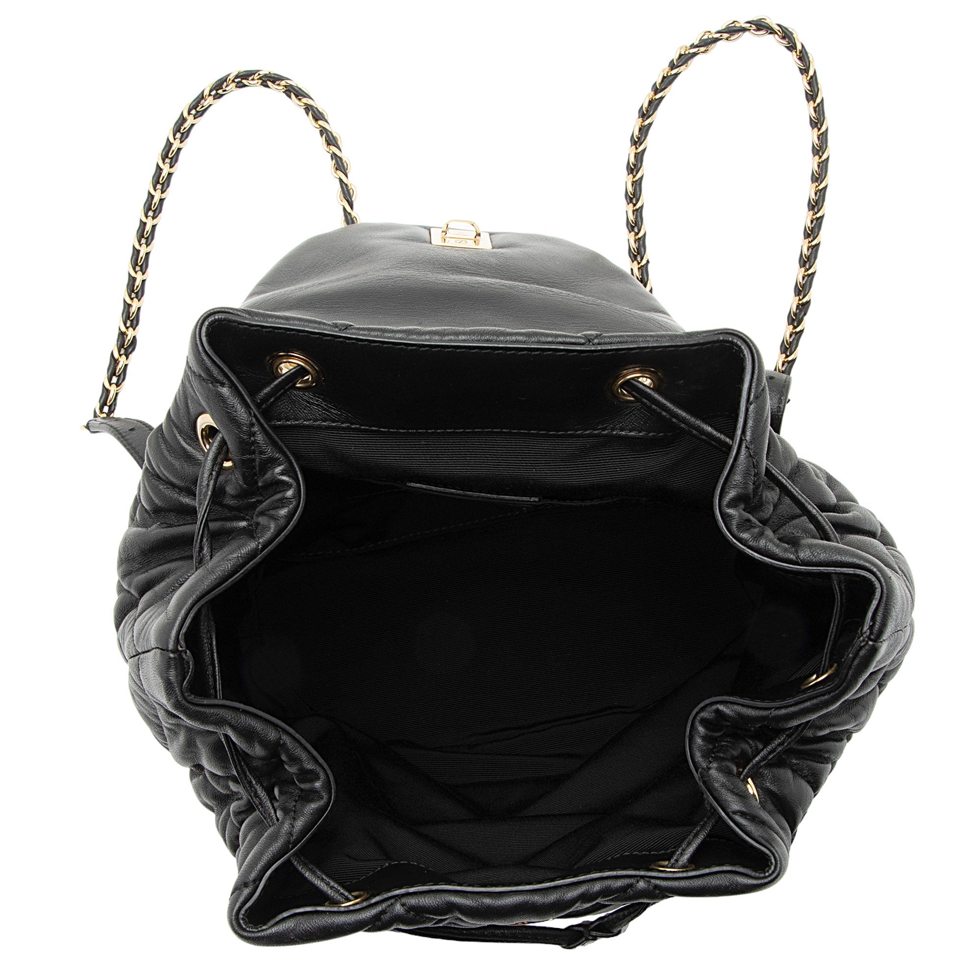 Salvatore Ferragamo Quilted Calfskin Giuliette Backpack (SHF-wZ9niM)