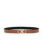 Salvatore Ferragamo Reversible Calfskin Gancini Belt - Size 40 / 100 (SHF-3oGhXL)