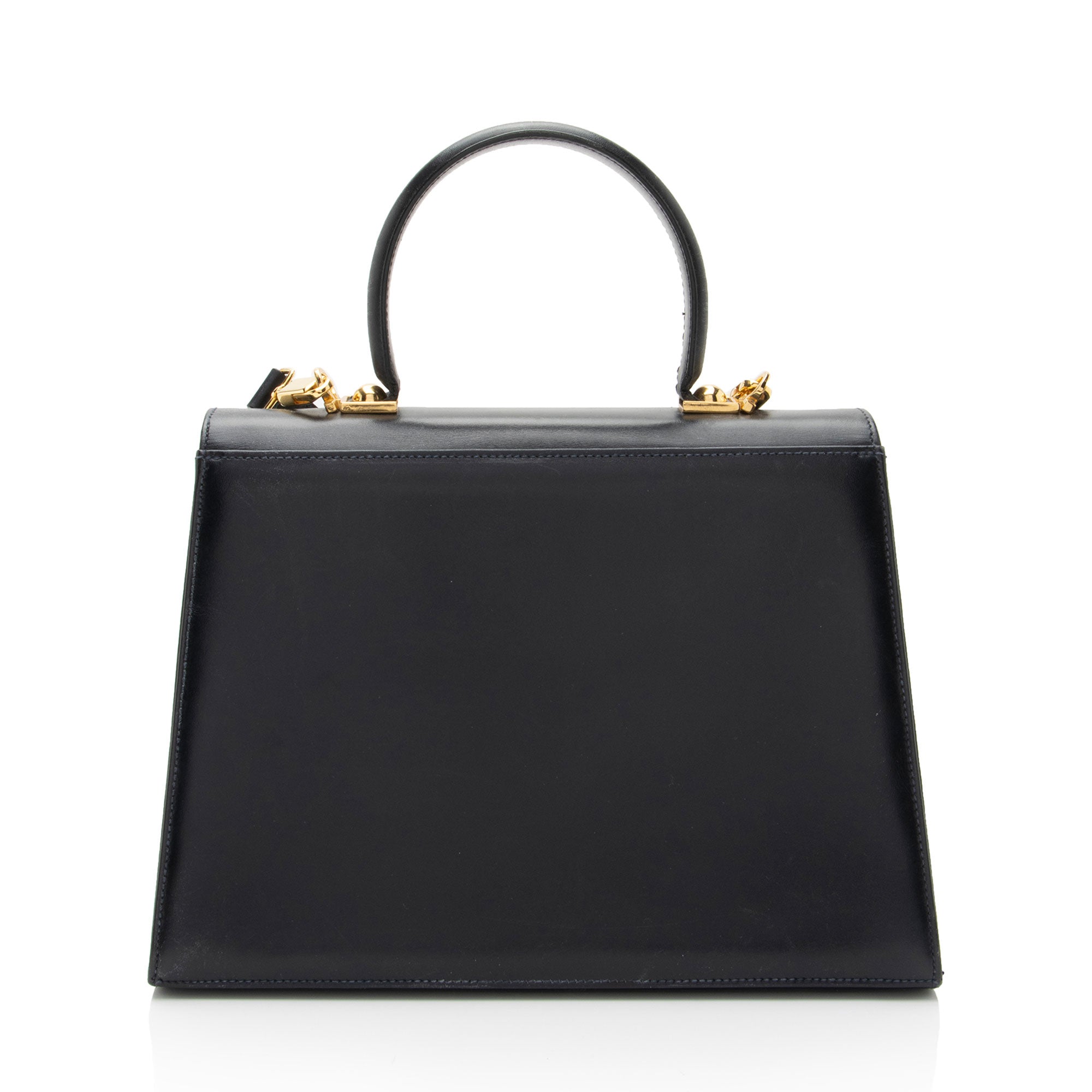 Salvatore Ferragamo Vintage Calfskin Gancini Top Handle (SHF-MXCzTv)