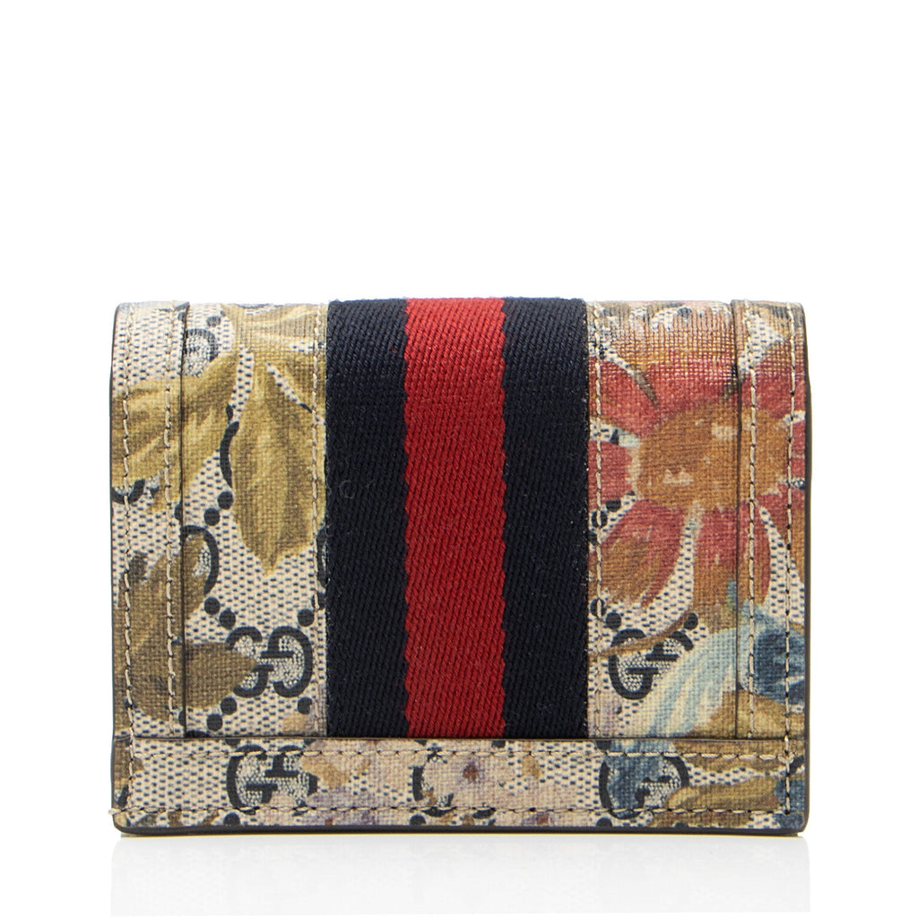Supreme GG Supreme Water Flora Ophidia Card Case Wallet