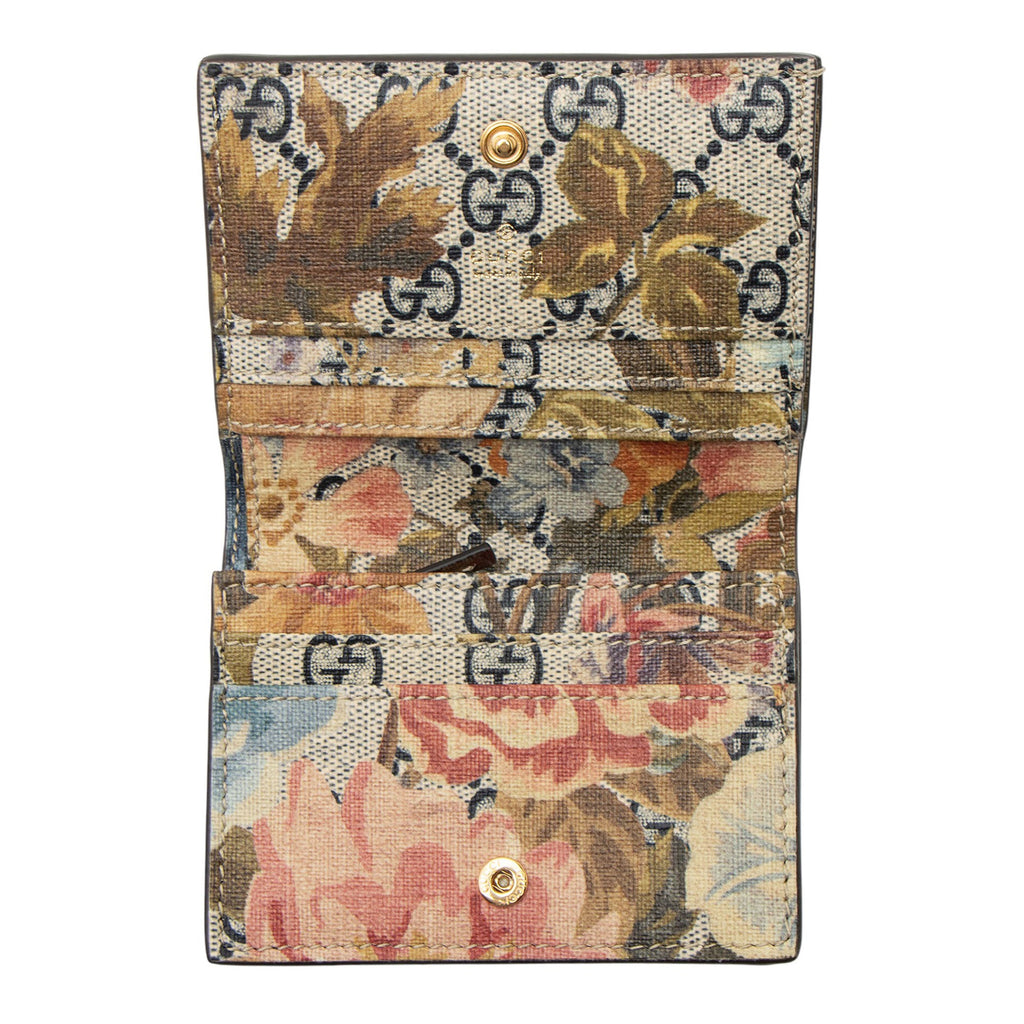 Supreme GG Supreme Water Flora Ophidia Card Case Wallet