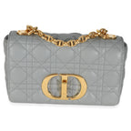 Christian Dior Blue Supple Calfskin Small Caro Chain Bag