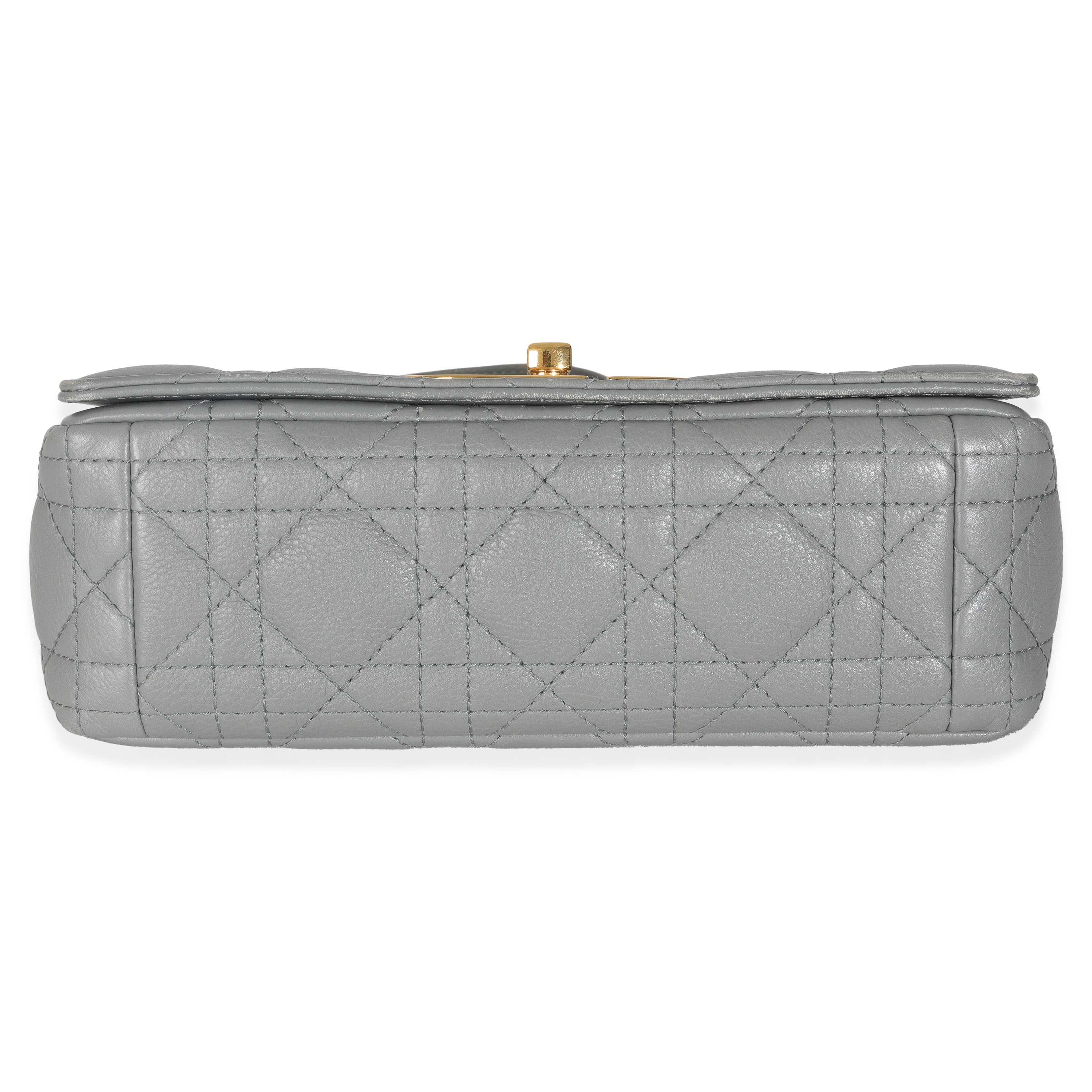 Christian Dior Blue Supple Calfskin Small Caro Chain Bag
