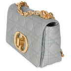 Christian Dior Blue Supple Calfskin Small Caro Chain Bag