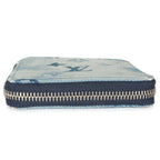 Louis Vuitton Blue Hickory Stripes Denim Monogram Watercolor Wallet On Strap