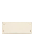 Hermes Kelly Sellier 28 Craie Epsom Gold Hardware