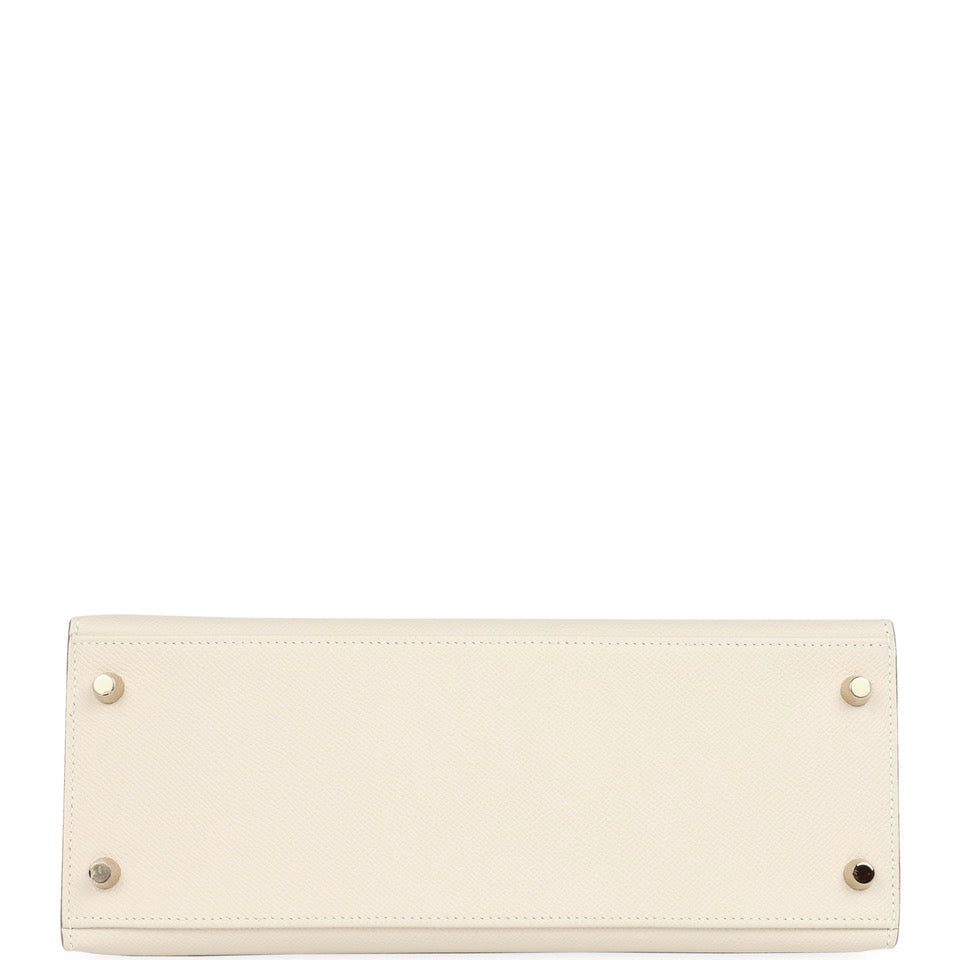 Hermes Kelly Sellier 28 Craie Epsom Gold Hardware