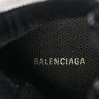 Balenciaga Mesh Nubuck Womens Triple S Sneakers 38 Black Argent