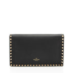 Valentino Calfskin Beaded Rockstud Clutch