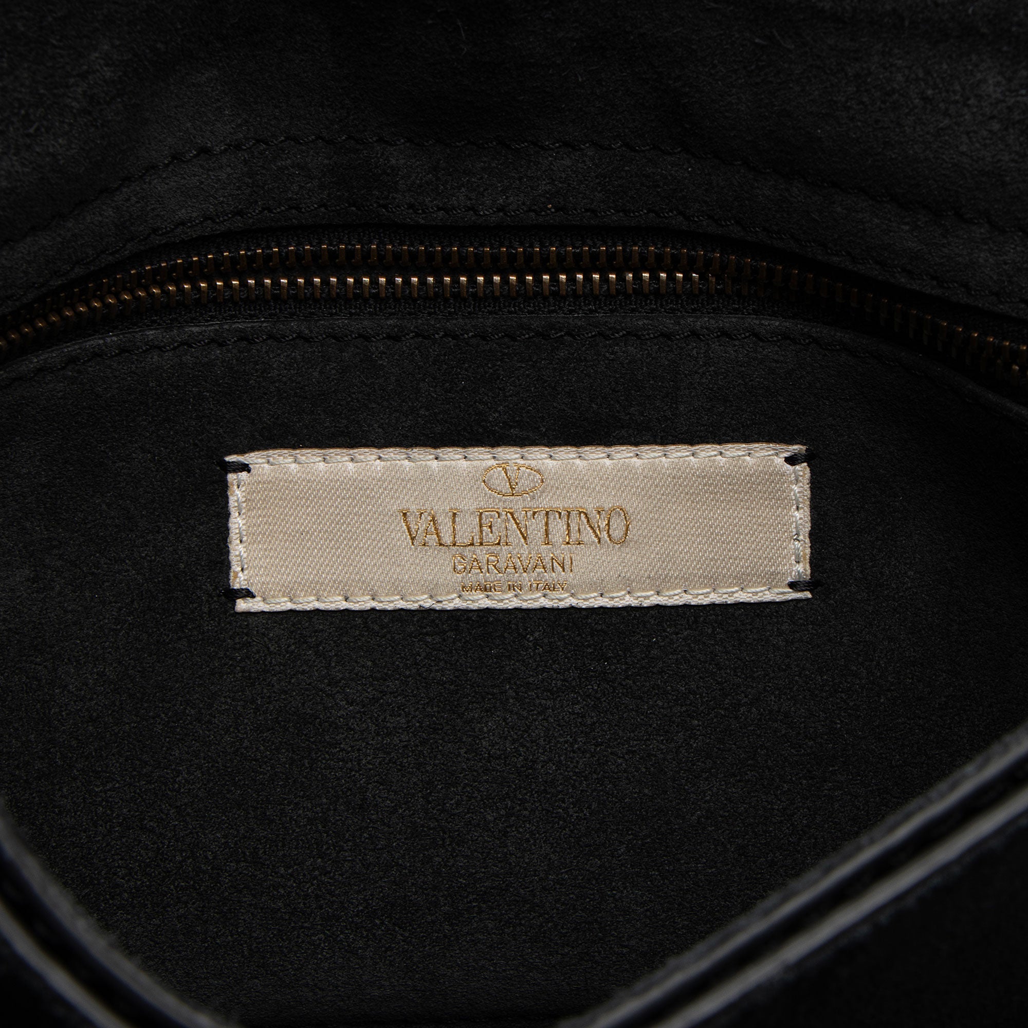Valentino Calfskin Beaded Rockstud Clutch