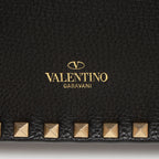 Valentino Calfskin Beaded Rockstud Clutch