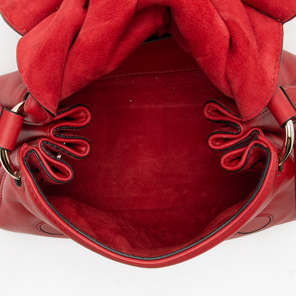 Valentino Calfskin Bloomy Mini Shoulder Bag (SHF-12181)