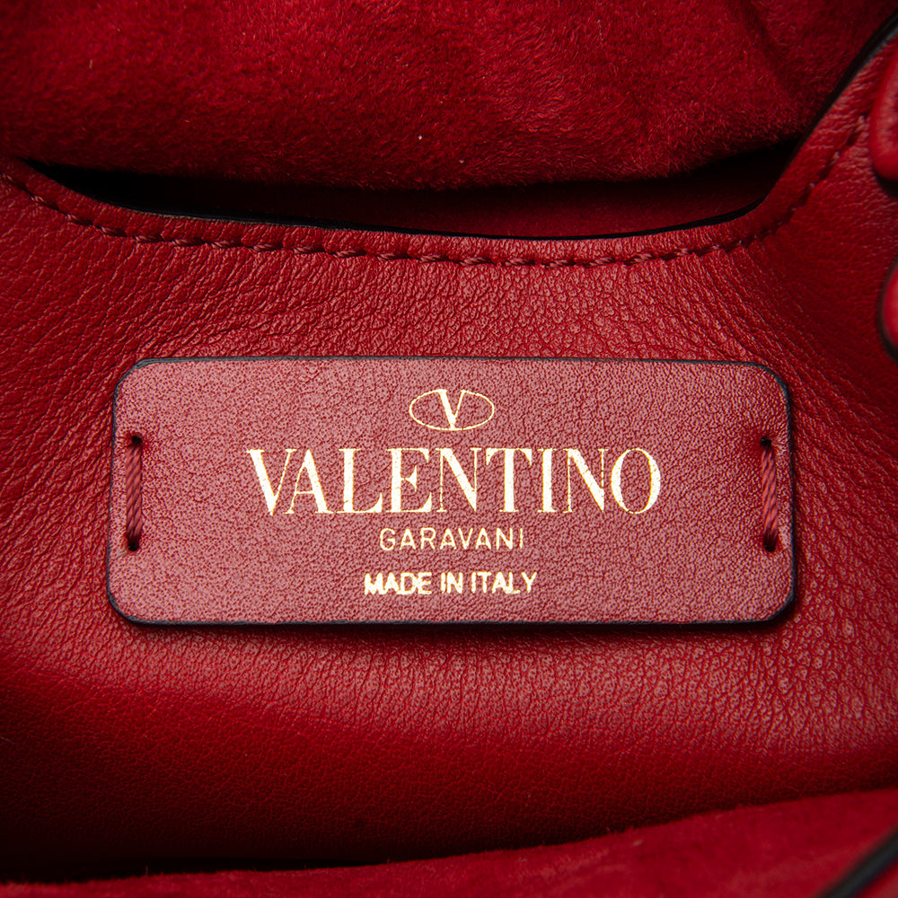 Valentino Calfskin Bloomy Mini Shoulder Bag (SHF-12181)