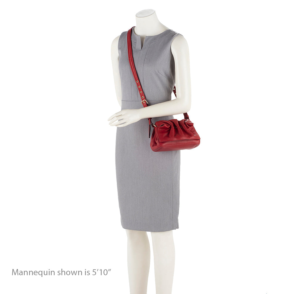Valentino Calfskin Bloomy Mini Shoulder Bag (SHF-12181)