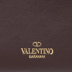 Valentino Calfskin Carry Secrets Rockstud Chain Wallet (SHF-23163)