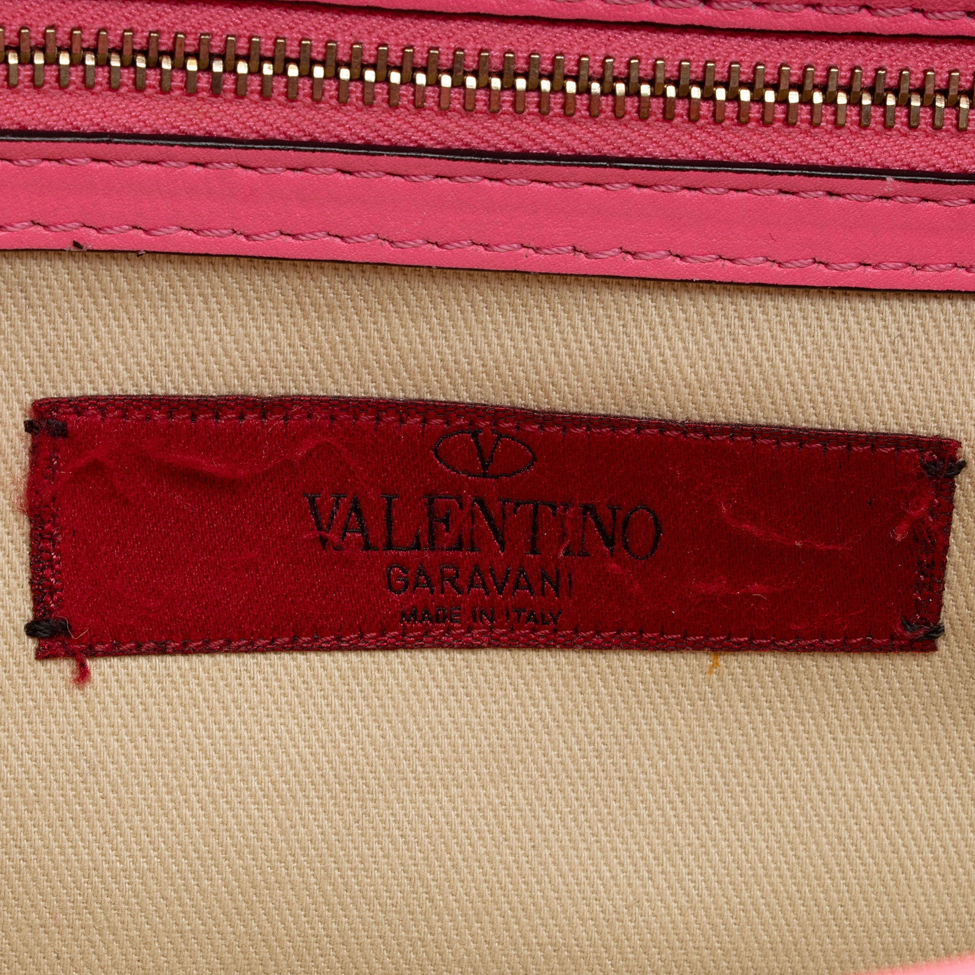 Valentino Calfskin Glam Lock Medium Shoulder Bag