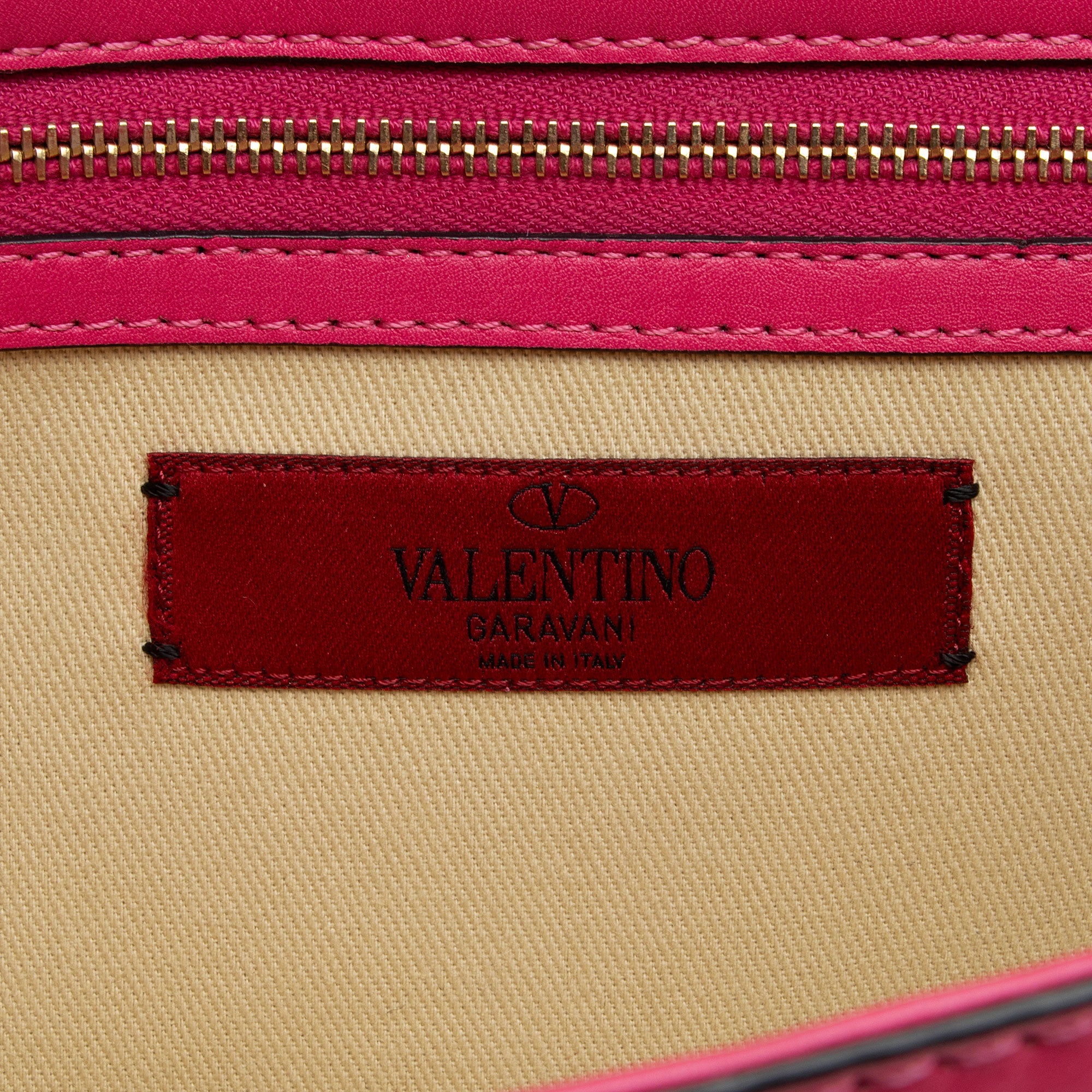 Valentino Calfskin Glam Lock Medium Shoulder Bag (SHF-H9eHek)
