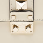 Valentino Calfskin Glam Lock Medium Shoulder Bag (SHF-FkE6xo)