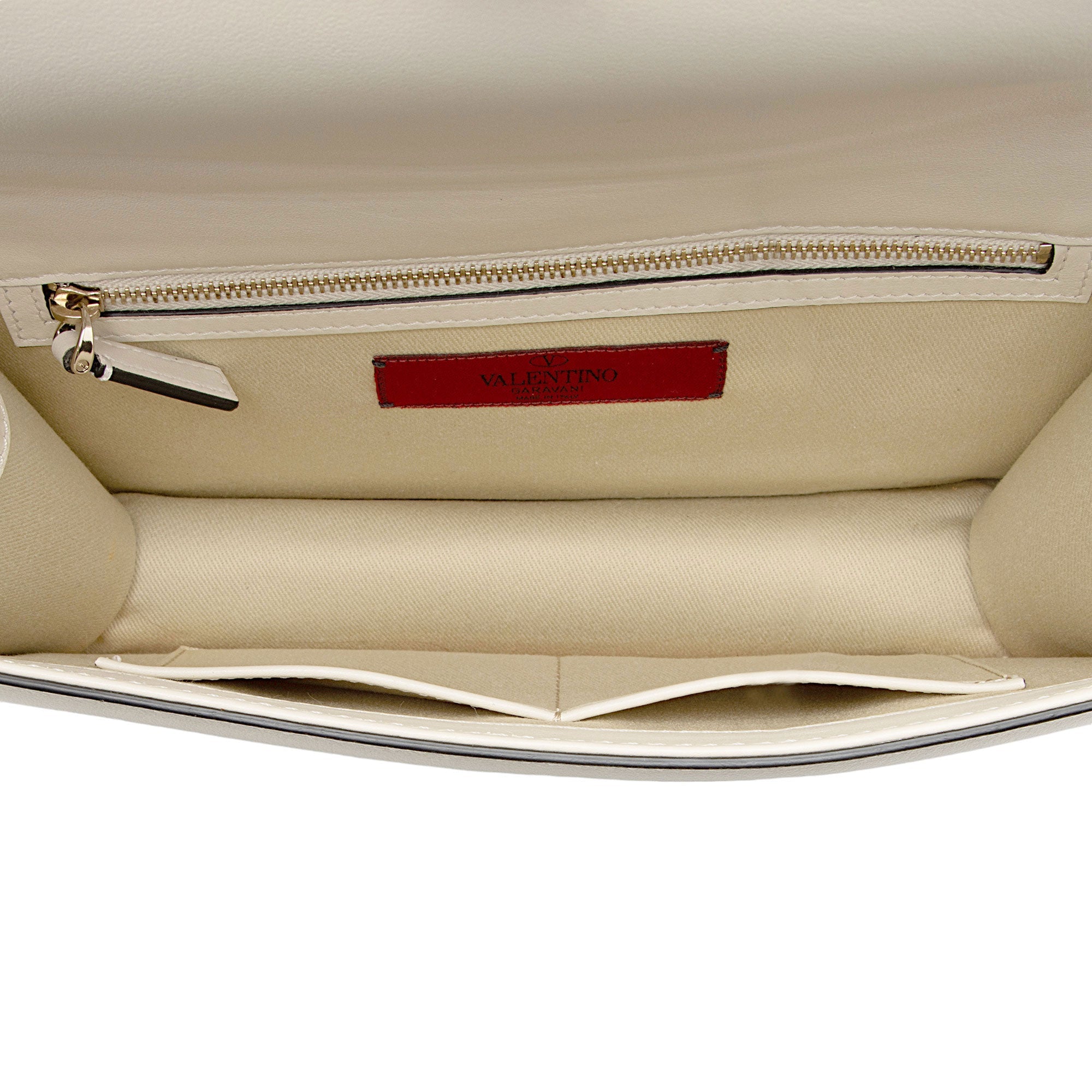 Valentino Calfskin Glam Lock Medium Shoulder Bag (SHF-FkE6xo)